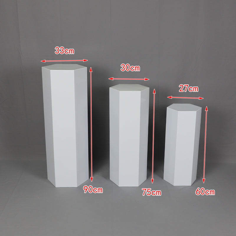 Comercio exterior boda postre tabla de hierro cuadrada fiesta de cumpleaños estante de pastel hexagonal mesa de postres de boda accesorios de ventana