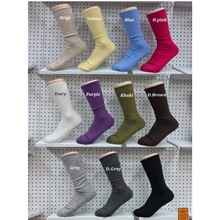 小众糖果色韩国堆堆袜东大门Aileen档口秋冬新款气质复古潮搭女袜