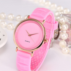 Factory Direct Quartz Watches, Simple Casual Sports Candy Color Silicone Universal Student Watches Wholesale