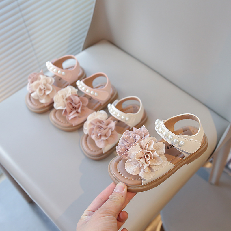 Children's Sandals, Breathable Toddler Shoes, Summer Style Children's Princess Beach Shoes, Children's Summer Girls' Baby Shoes