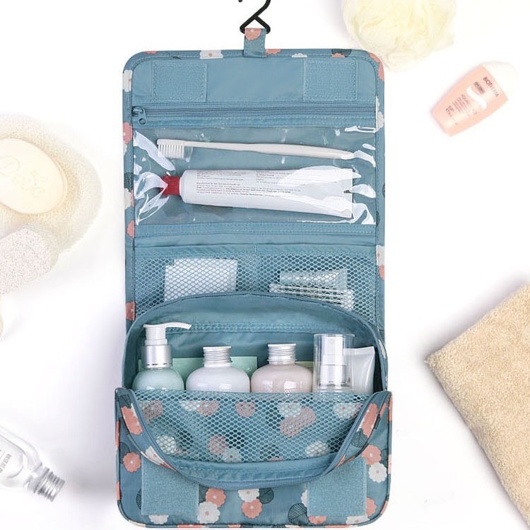 Bolsa de lavado de gancho de viaje grueso impermeable Bolsa de cosméticos multifuncional Bolsa de almacenamiento de ocio Bolsa de lavado Bolsa de almacenamiento personalizada