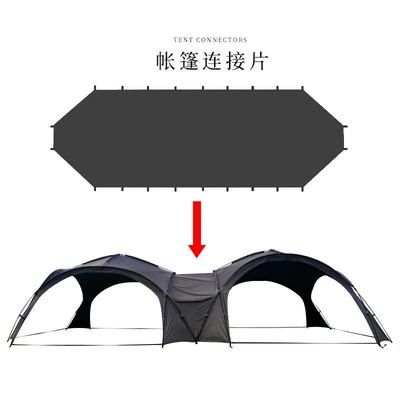 Avtomobil yan çətirləri, Dome Canopy Tent Outdoor - button-connector-black-420420240cm