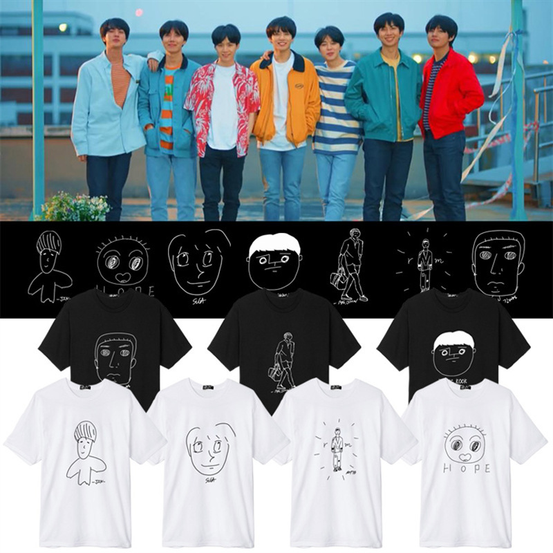 Bullet-proof Tian Yuguo Pu Zhiyi Jin Taiheng shuo zhen Nan Junmin Qiqi self-portrait printed same short-sleeved T-shirt Bullet-proof Tian Yuguo Pu Zhiyi Jin Taiheng shuo zhen Nan Junmin Qiqi self-portrait printed same short-sleeved T-shirt