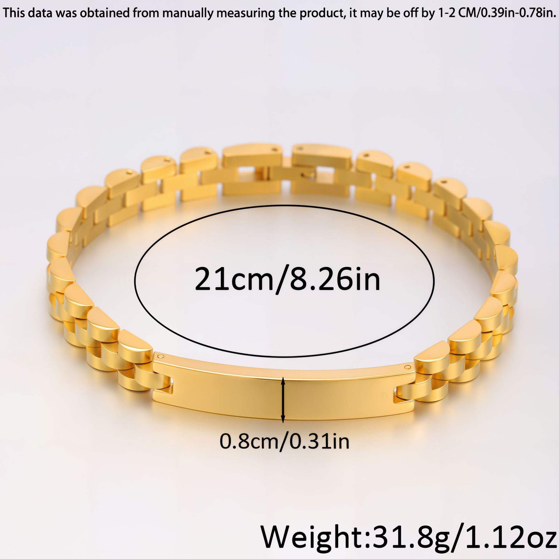 304L de precisión de acero inoxidable pulsera de marca no decolor joyas de pulsera