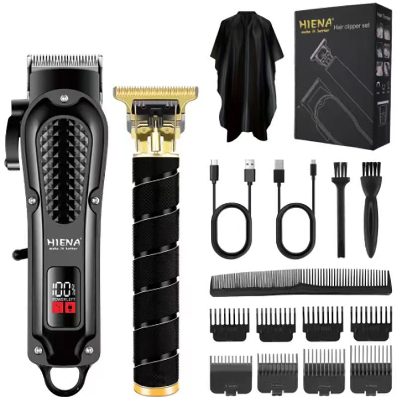 Corte de pelo universal transfronterizo HIENA afeitar eléctrico cabeza de aceite de tallado empujador eléctrico corte de pelo empujador especial para salón de pelo digital