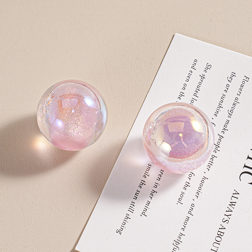 25MM Dadi Thunder Cuentas colgantes de un solo orificio Colgante de bricolaje Cadena de teléfono móvil Accesorios de joyería Caramelo Cuentas parpadeantes Lote disperso