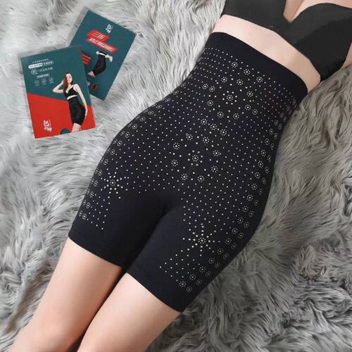 Boxed Goddess Negative Ion High-Waist Thigh-Lifting Bodysuit Women's Abdominal Correction Graphene Slimming Beauty Body Shaping Underwear