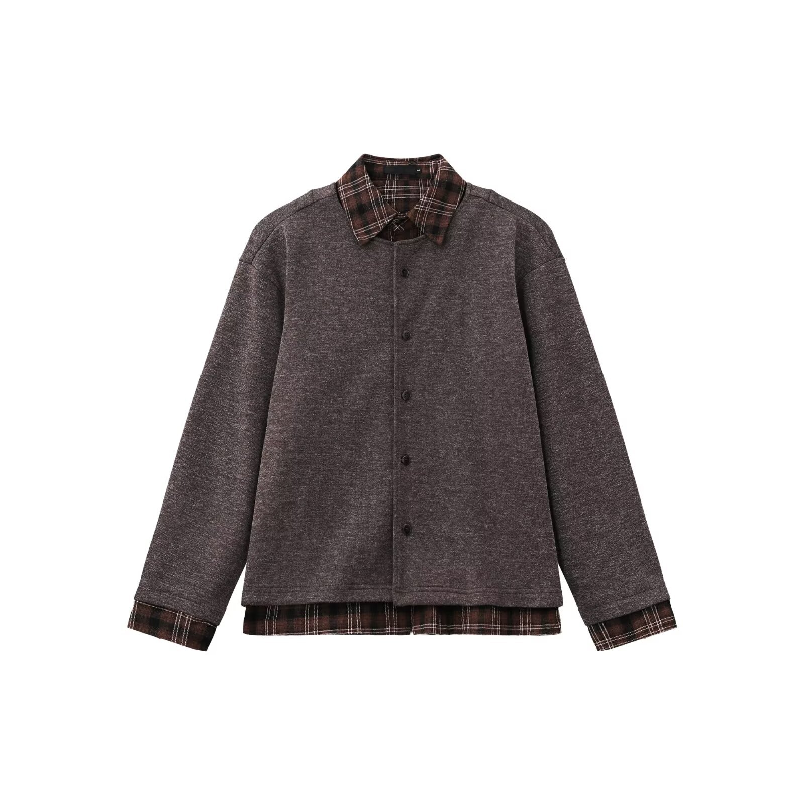 Chaqueta de Punto Falso Dos Piezas para Hombre de Poliéster Transpirable y Térmico para Ocio image 7