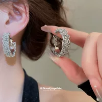 Серебряные серьги с круглыми бусинами для женщин, серьги в классном стиле, доступная роскошь, серьги высокого класса, нишевый дизайн