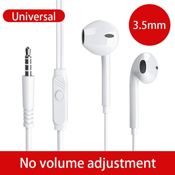 Transparent shell [white] 3.5mm round hole - with mic but not tuned