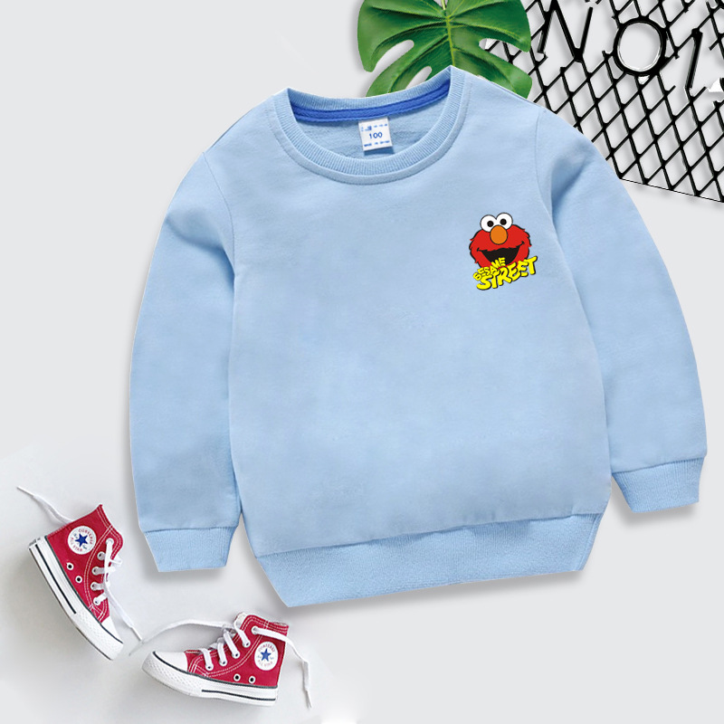 浅兰色芝麻街胸花红黄