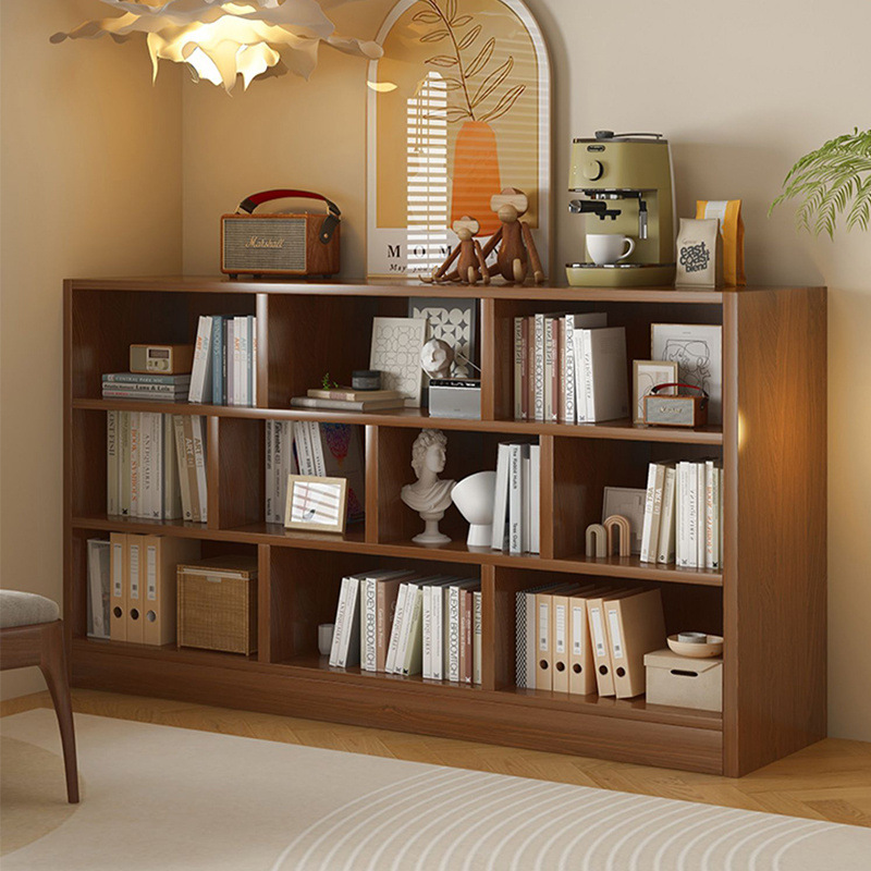 Bookshelf Integrated Wall Storage Rack Floor-Standing Multi-Functional Multi-Layer Living Room Storage Cabinet Home Small Bedroom Bookcase