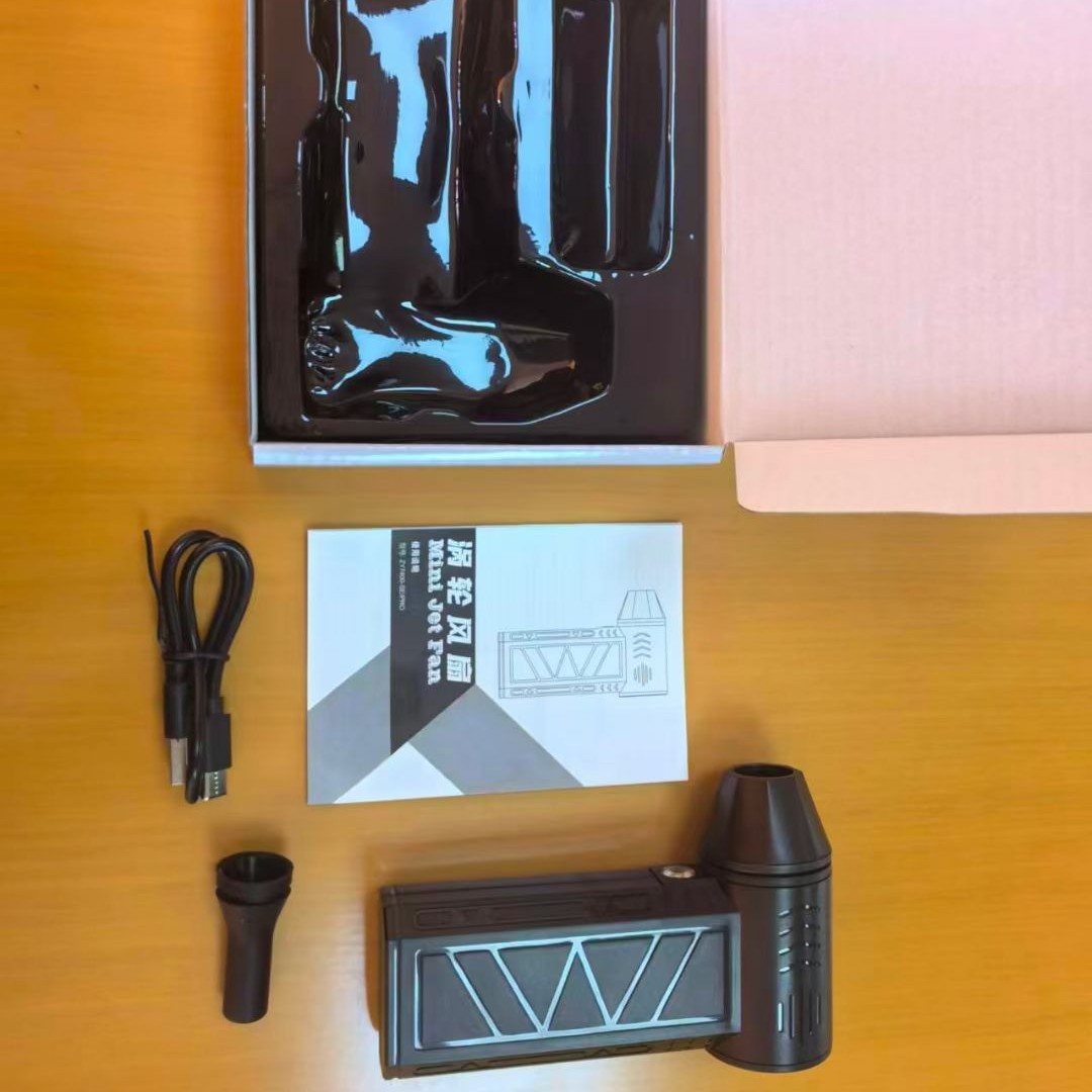 Transfronterizo violento turboventilador de alta velocidad sin escobillas mini portátil de eliminación de polvo al aire libre mano inalámbrica secador de pelo ZY7400 image 3