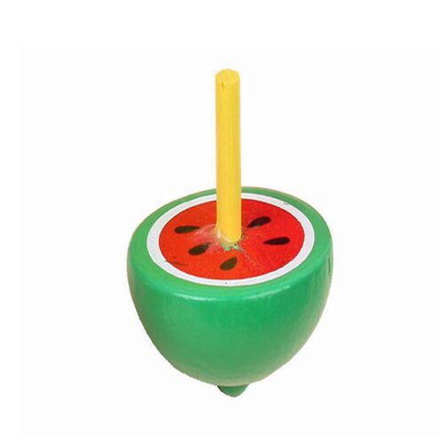 Manual rotating top for boys and girls born in the 80s wooden toy children's wooden small top kindergarten teaching aids gadgets