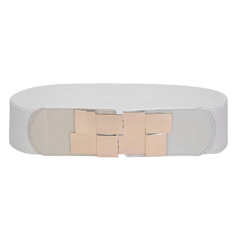 Nueva moda decorativo elástico cinturón ancho negro de las mujeres estilo coreano cuerpo que forma el vestido cintura sello Super ancho verano