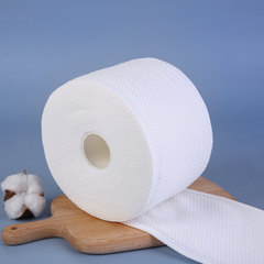 Disposable facial tissue, thick pearl pattern soft towel, non-woven cleansing towel, dry and wet two-use face wiping towel, large roll