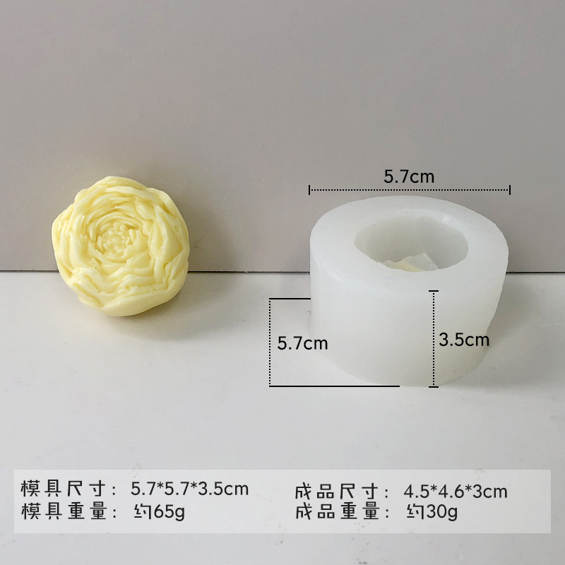 ✅ さまざまな花のシリコンモールド diy チョコレートフォンダンローズフラワー接着剤アロマセラピー石膏キャンドルモールド|undefined