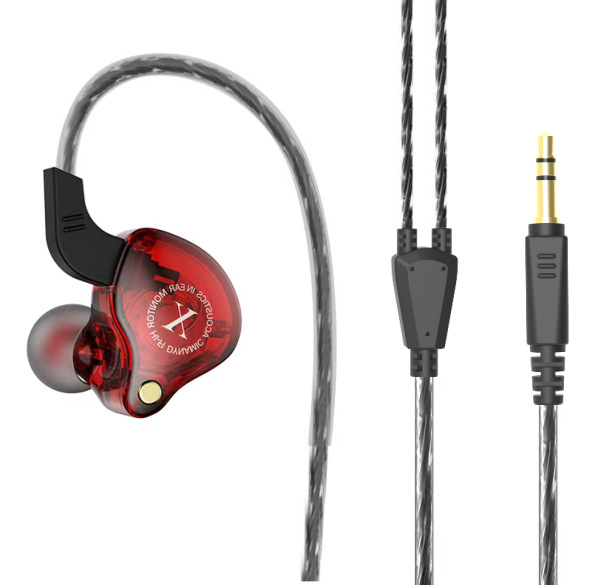 [Guangzhou Xinqiang] X2 en el oído Deportes oído-bobinado HIFI subwoofer con cable teléfono móvil música oído