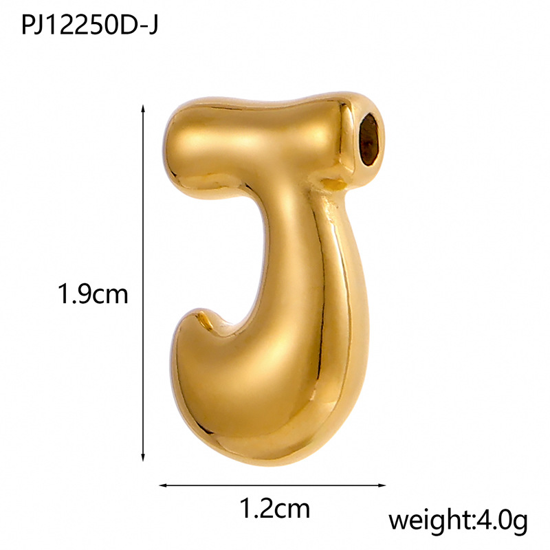 6g Weight Pendant Jewelry Making Type DIY Ornament Accessories Classification 1 Piece Quantity 304 Stainless Steel Material Letter Pattern All Seasons Season Plating Design Classic Style Style 1 Piece 304 Stainless Steel Letter Pendant DIY Ornament Accessories 11