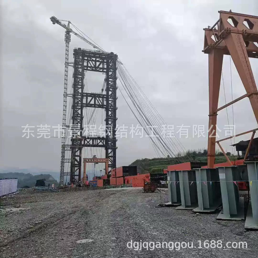 Юйлин кросс-река пешеходная эстакада строительство Fangchenggang школа Кросс-роуд стальная коробка балочный мост пейзаж стальная конструкция проект