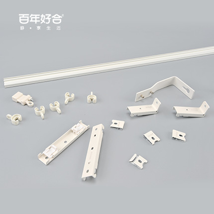 德裕WL75-2弯轨U型L型拐弯窗衣柜帘专用轨道|ru