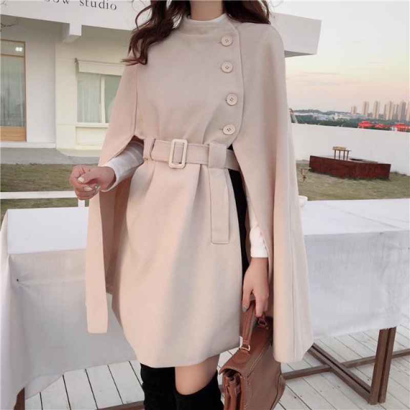 All-match Cloak Woolen Coat - Image 3