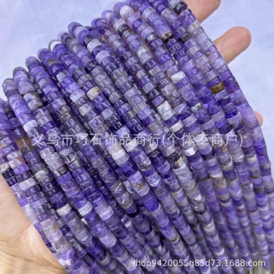 Pattern Turquoise Right Angle Spacer — Zərgərlik ara hissələri - natural-amethyst-36mm