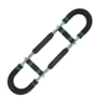Upgraded bendable spring [three-speed adjustable] - blue and black 30-50kg