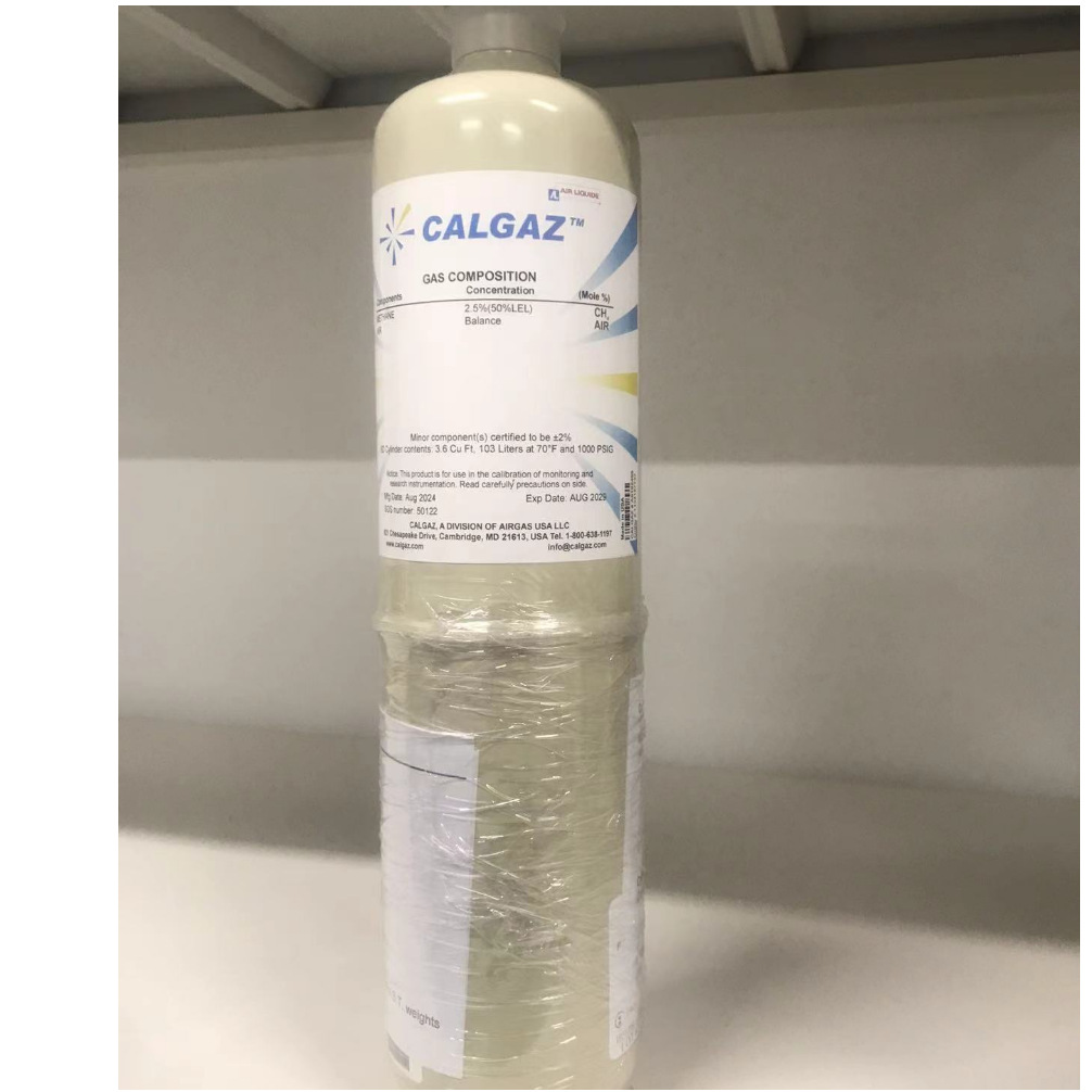 美国CALGAZ恺加标气 6D-103L标准气体甲烷 气体检测仪校验样气