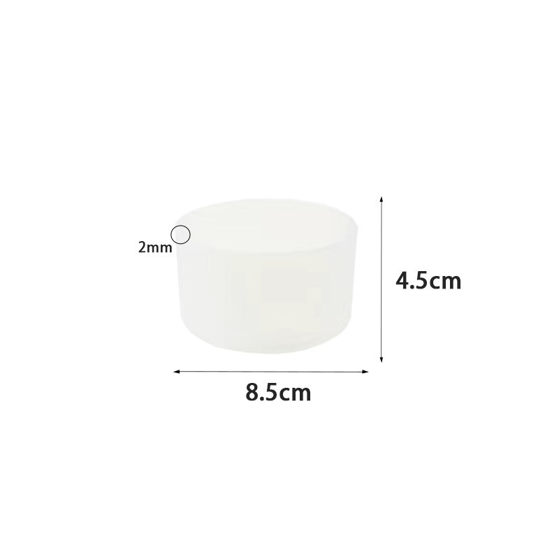 실리콘 컵 슬리브*원형*8.5*4.5cm*투명