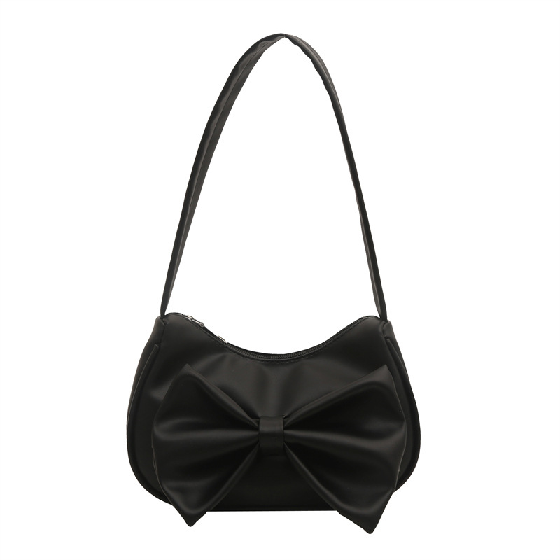 Bolso de axila con lazo de moda 2025 verano nuevo producto moda simple viajero estilo explosivo transfronterizo todo fósforo bolso femenino de un solo hombro