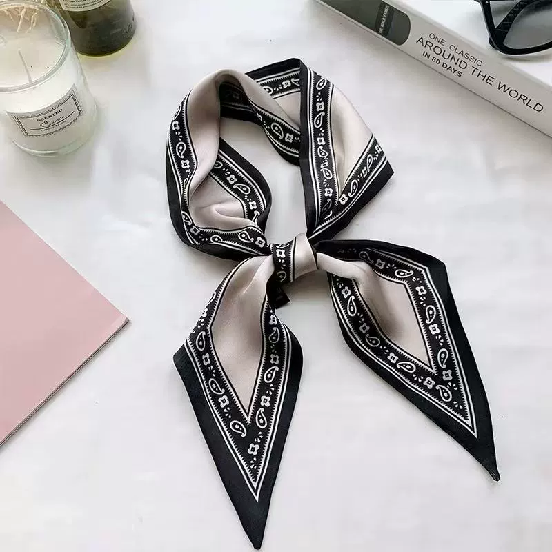 Retro silk bag, headband, high quality tie, thin weaving