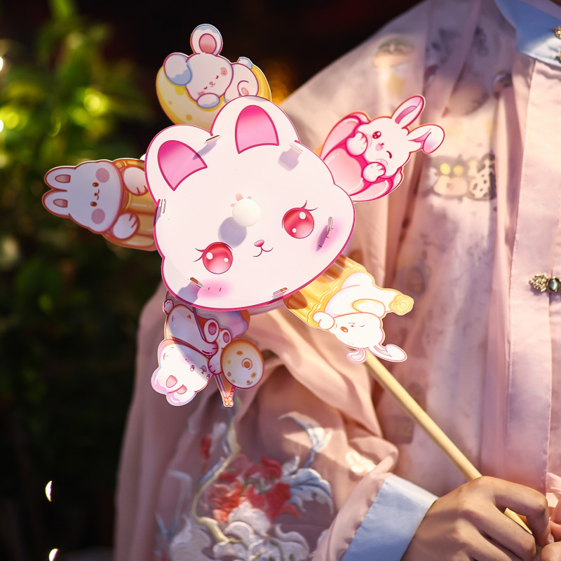 中秋节灯笼儿童幼儿园手工diy宫灯2025新款国庆户外手提风车花灯|undefined
