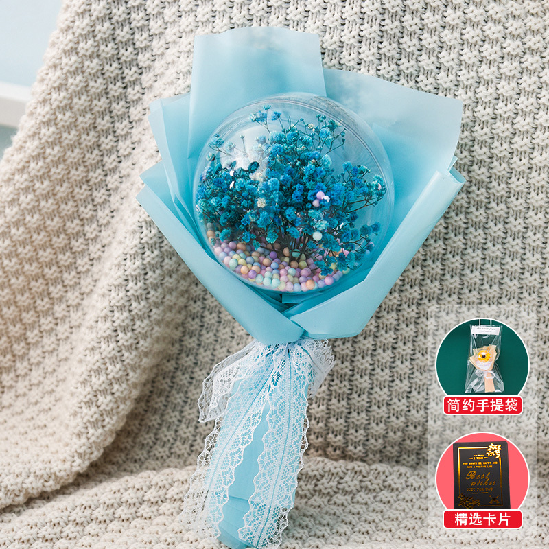 Sanba diosa Festival regalo estrella cielo bola estrellado cielo eterno ramo seco para hombre novia esposa regalo de cumpleaños