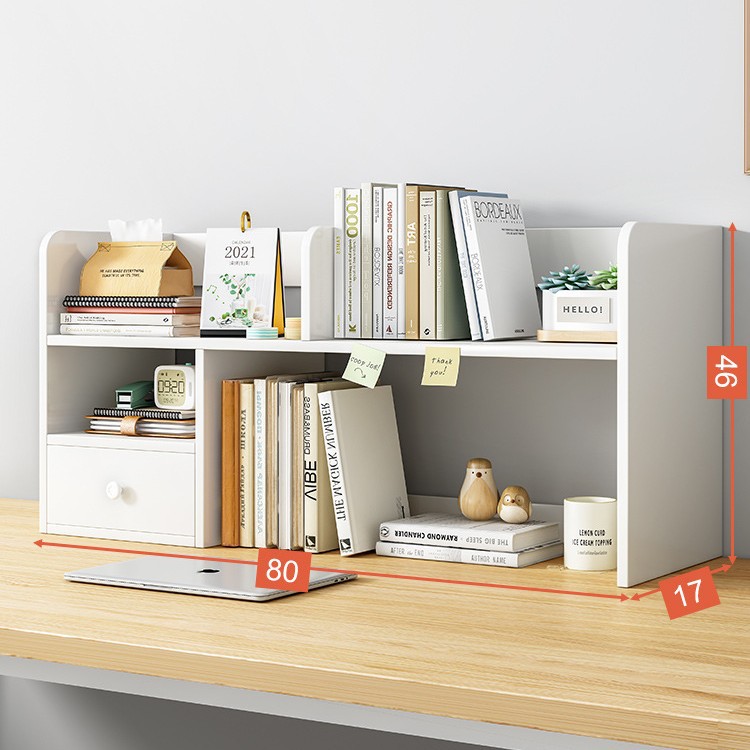 Simple escritorio estantería estudiante dormitorio de escritorio de almacenamiento rack escritorio multi-capa de almacenamiento de rack de escritorio de esquina pequeña estantería