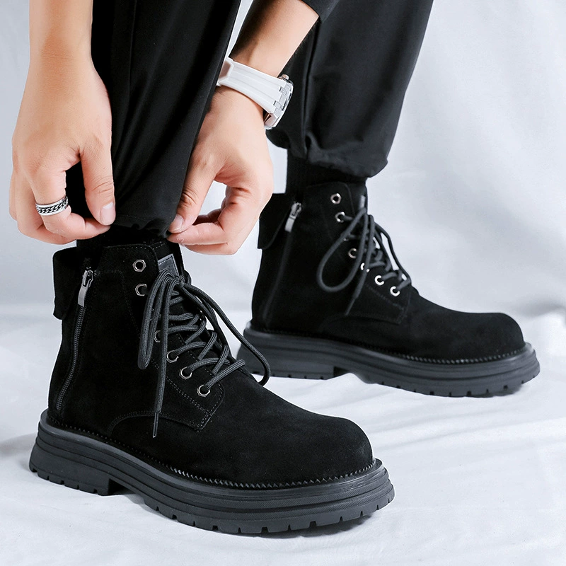 Британские ботинки Martin осень 2024 года боковая молния пара дикие ретро взрывные ботинки 81589-R