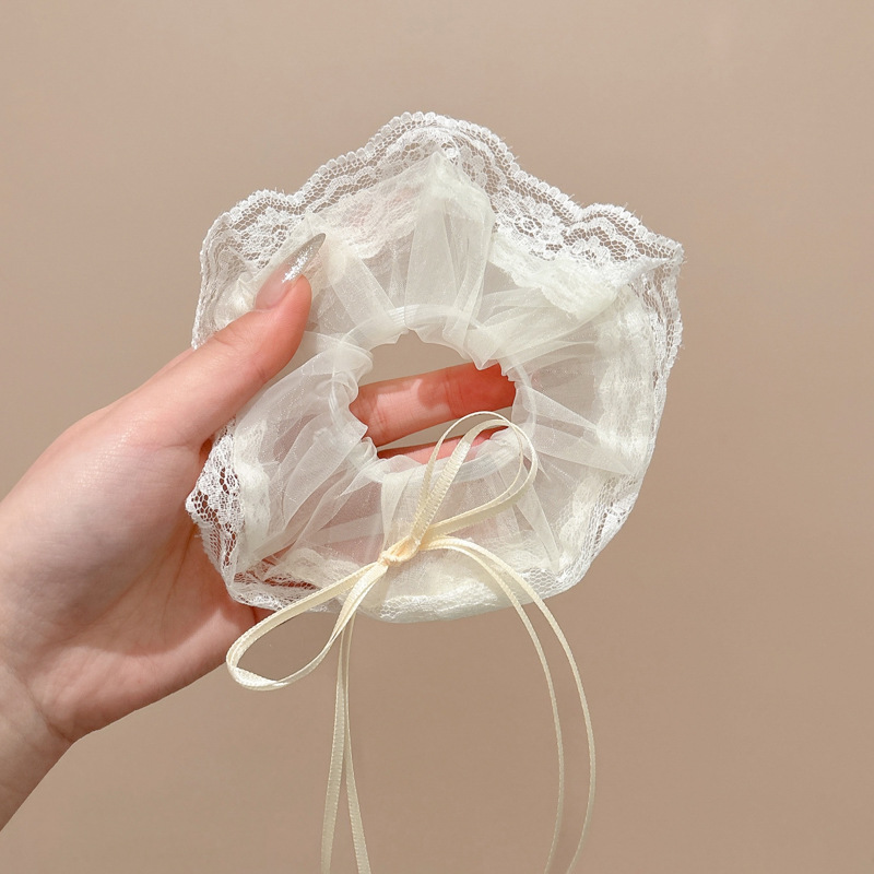 Lazo para el cabello de intestino grueso rayado coreano para mujer, sensación de alto nivel, cuerda para el cabello de cola de caballo, banda de goma para la cabeza para niñas, cuerda para la cabeza de gran tamaño, accesorios para el cabello de flores para la cabeza