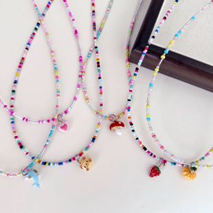New Simple Beaded Fruit Animal Children's Necklace Accessories