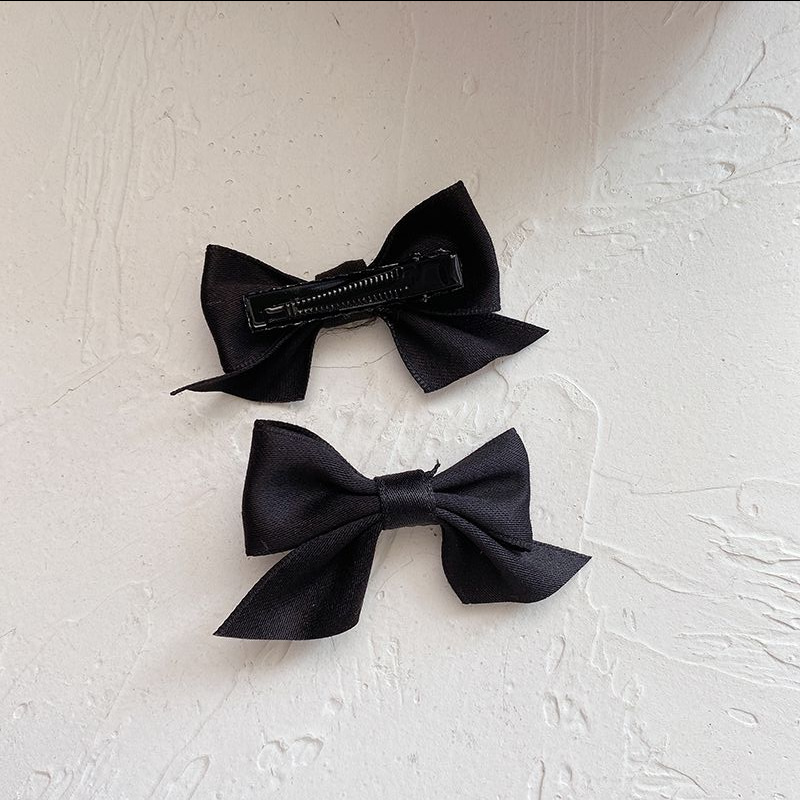 11g Weight Hair Clip Hair Accessories Type 1 Set Quantity Casual, Daily Occasion Solid Color, Bow Knot Pattern Girl'S Gender Cute, Korean Style Style Cute Handmade Fabric Bow Children's Side Clip Hairpin Summer Fresh Girl's Hairpin Hair Accessories 10