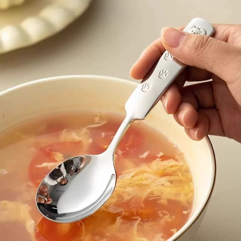 Creative children's spoon stainless steel for home use