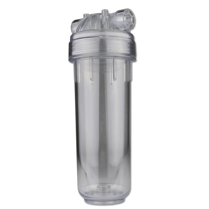 10-pulgadas italiano 2 minutos 4 minutos botella transparente purificador de agua grado alimenticio PET doble sello anillo de presión cartucho de filtro