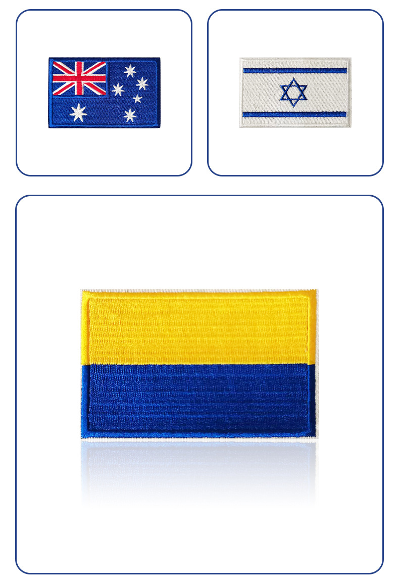 Simple Style Flag Polyester Cloth Stickers display picture 1