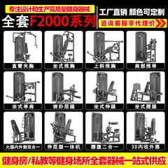 健身房专用器械全套商用蝴蝶机推胸高低拉背曲腿力量综合训练器材