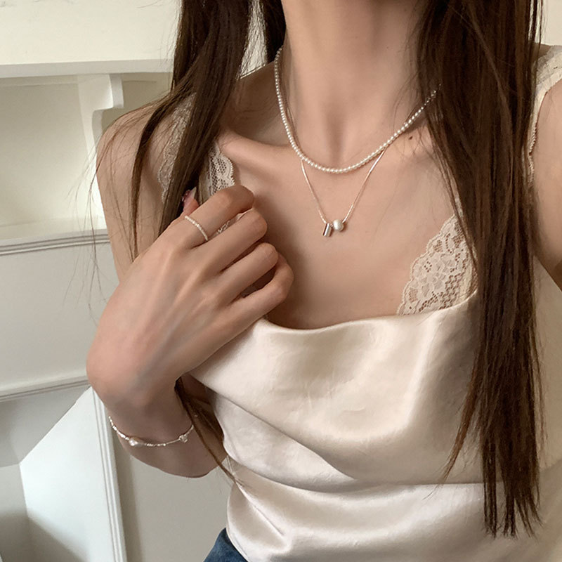 Minimalist Layered Necklace In Gold Delicate Chain Quiet Luxury_voghion.com