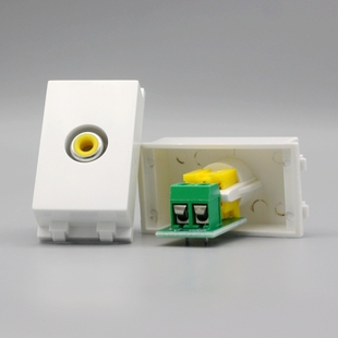 Single-Hole Audio and Video Module 128 Type Solder-Free Video Socket Module Av Single-Port Video Lotus Interface