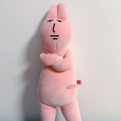 源头厂家直销PU减压玩具 粉红兔子-站姿款慢回弹公仔2025年 ins