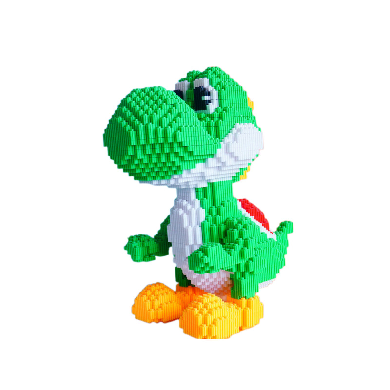 CLS moda lesen bloques de construcción dinosaurio niños pequeñas partículas educativos rompecabezas juguetes alta dificultad adornos yaoxi