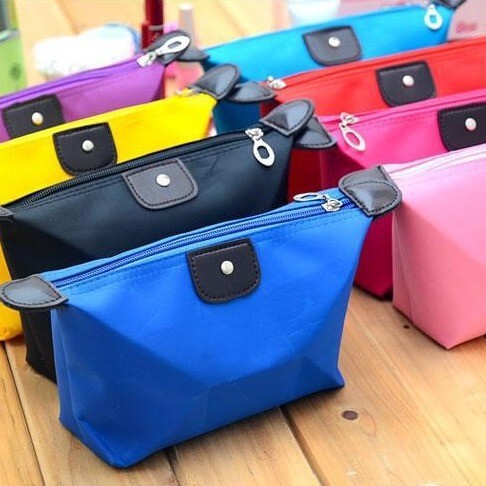 universal handheld nylon cosmetic bag