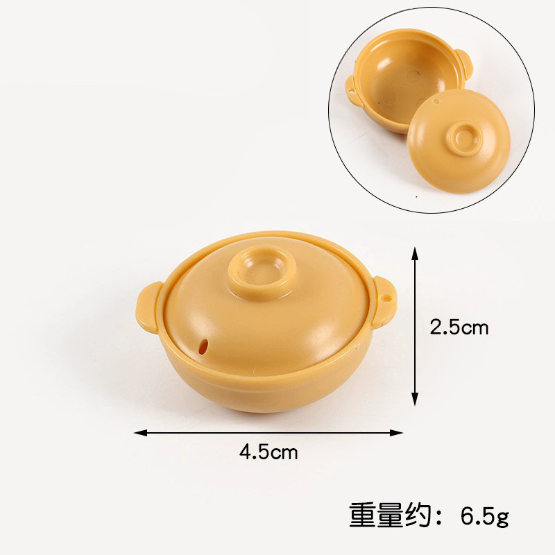 Mini plato de simulación tazón pequeño cubiertos DIY miniature accesorios de comida para jugar en casa cocina de cocina juego de juguetes