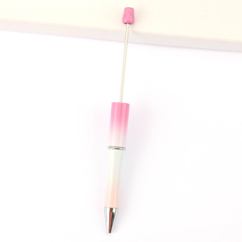 Bolígrafo de plástico con cuentas degradado color multi-funcional creativo lindo bolígrafo creativo fresco